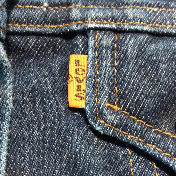 Levi’s VTG orange tab dark blue girl 4T Vest - Picture 4 of 8